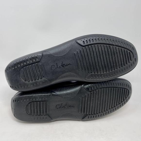 Cole Haan Mens Sz 8 M Loafer Black Brown Tassle Driving Leather S1009-1373 - Picture 9 of 10